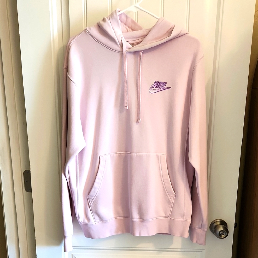 Nike Mens Light Pink Hoodie With Turtle Skating